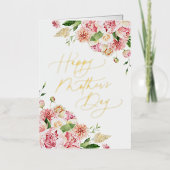 Rosa Peonies Foto Muttertag (Vorderseite)