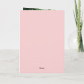 Rosa Peonies Foto Muttertag Feiertagskarte (Rückseite)