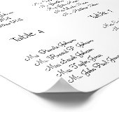 Rosa Peonies Hochzeitskarte 17 Tische Poster (Ecke)