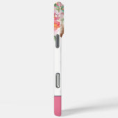 Rosa Peonies und Denim Charm Case-Mate iPhone Hülle (Rückseite / Rechts)