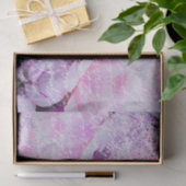 Rosa Peony-Blume mit handgeschriebenem Text-Overla Seidenpapier (Geschenk)