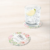 Rosa Peony Brautparty Untersetzer (Vor Ort)