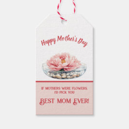 Rosa-Peony-Muttertag Geschenkanhänger