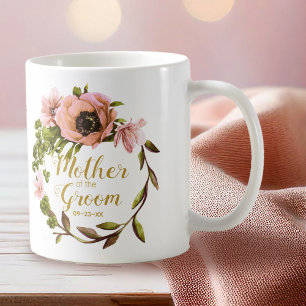 Rosa Peony Wreath Mutter des Bodens ID456 Kaffeetasse