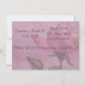 Rosa Pergament im Stil der Einladung (Rückseite)