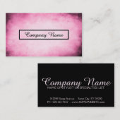 Rosa Pergament Visitenkarte (Vorne/Hinten)