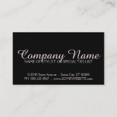 Rosa Pergament Visitenkarte (Rückseite)