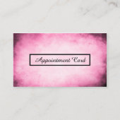 rosa Pergamentverabredungs-Erinnerung Terminkarte (Vorderseite)