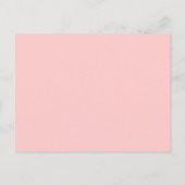 Rosa Periseiffturm Hochzeit in Urlaubsort Ankündigungspostkarte (Rückseite)