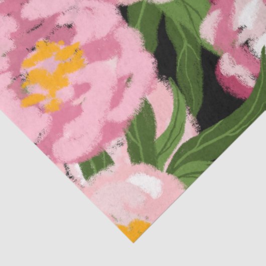 Rosa Perle Blütendecoupage Seidenpapier (Ausschnitt)