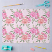 Rosa Perle Blütendecoupage Seidenpapier (Basteln)