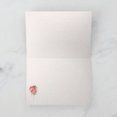 Rosa Perle in Muschelschale Karte (Innenseite)