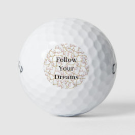 Rosa Perlen Goldkette Geburtstag Golfball
