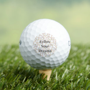 Rosa Perlen Goldkette Geburtstag Golfball