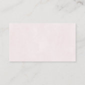 Rosa Perlen Goldkette Geschäft name Webseite Visitenkarte (Rückseite)