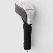 Rosa Perlen Goldkette   Golf Headcover (angewinkelt)