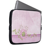 Rosa Perlen Laptopschutzhülle (Vorne Rechts)