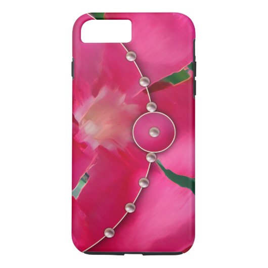 Rosa Perlen und Perlen Case-Mate iPhone Hülle (Rückseite)