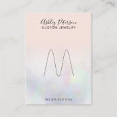 Rosa Perlenschmuckring Visitenkarte (Vorderseite)