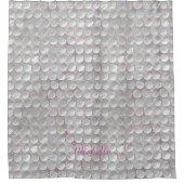 Rosa PerlmuttPaillette-Badezimmer Duschvorhang (Vorderseite)