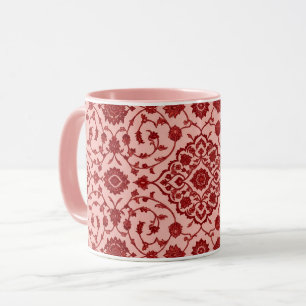 Rosa persischer Blumen-Mug Tasse