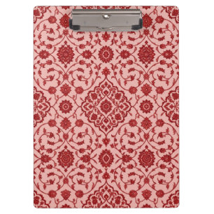 Rosa persischer Blumenclipboard Klemmbrett