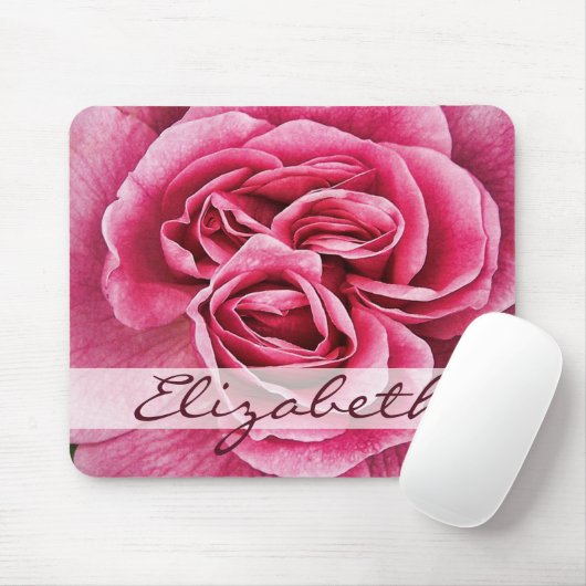 Rosa Personalisiert Mousepad (Mit Mouse)