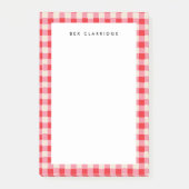 Rosa Personalisiert Post-it Klebezettel (Vorderseite)