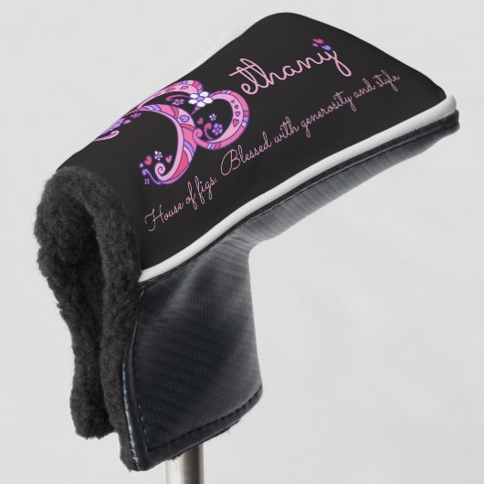 Rosa personalisierte Bethany-Bezeichnung, d. h. Golf Headcover (3/4 Vorderseite)