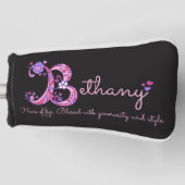 Rosa personalisierte Bethany-Bezeichnung, d. h. Golf Headcover (Vorderseite)