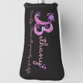 Rosa personalisierte Bethany-Bezeichnung, d. h. Golf Headcover (Rotieren 90)