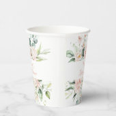 Rosa Personalisierte Elegant BläsernBaby-Dusche Pappbecher (Rechts)