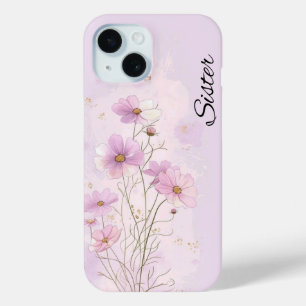 Rosa personalisierte Geburtsblumen-Botanik-Handyhü Case-Mate iPhone Hülle
