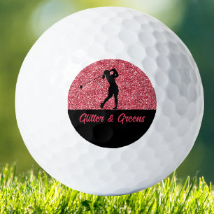 Rosa Personalisierte Golfbälle