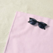 Rosa personalisierte Gymnastik Strandtuch (Beispiel)