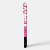 Rosa Personalisierte Imitate Kristall Damask iPhon Case-Mate iPhone Hülle (Rückseite / Links)