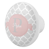 Rosa Personalisierte Keramik Keramikknauf (Rechts)