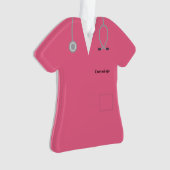 Rosa Personalisierte medizinische Untersuchungen N Ornament (Vorderseite)