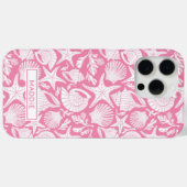 Rosa personalisierte Muscheln Case-Mate iPhone Hülle (Rückseite (Horizontal))