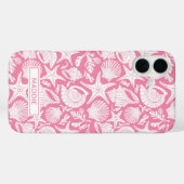 Rosa personalisierte Muscheln Case-Mate iPhone Hülle (Rückseite (Horizontal))