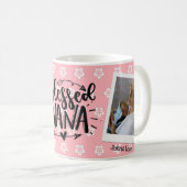 Rosa Personalisierte Oma Foto Tasse (VorderseiteRechts)