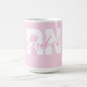 Rosa Personalisierte RN Kaffeetasse (Mittel)