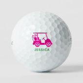 Rosa Personalisierter Golfplatz Titleist 2023 Pro Golfball (Vorderseite)