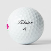 Rosa Personalisierter Golfplatz Titleist 2023 Pro Golfball (Logo)
