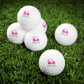 Rosa Personalisierter Golfplatz Titleist 2023 Pro Golfball