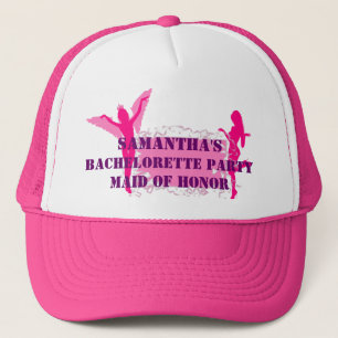Rosa personalisierter Junggeselinnen-Abschied Truckerkappe