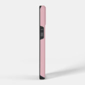 Rosa personalisierter Monogramm-Design-Name iPhone Hülle (Rechte Seite)