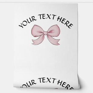 Rosa Personalisierter Name Text Coquette Tapete