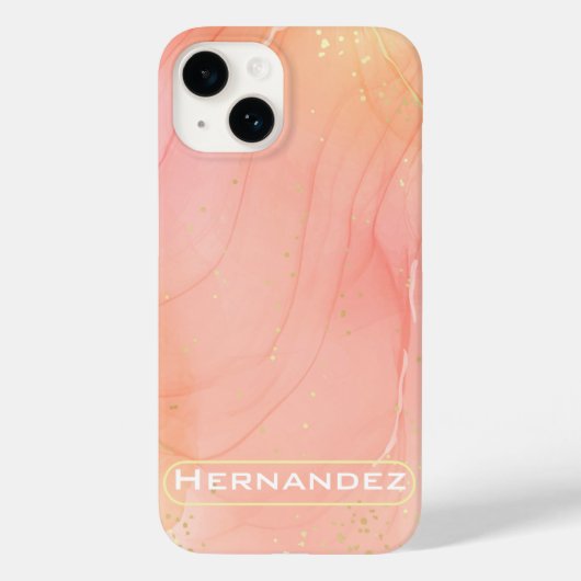 Rosa personalisierter stilvoller benutzerdefiniert Case-Mate iPhone hülle (Rückseite)