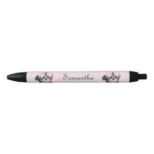 Rosa personalisierter Yorkshire-Terrierstift Kugelschreiber